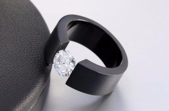 Кольцо-черное золото