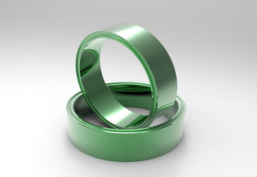 Green Gold Rings
